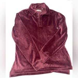 Standard Cloth Debossed Velour Polo Shirt